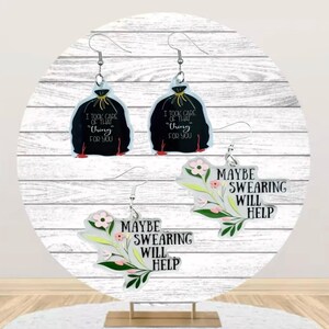 Adult Earrings, Unique Earrings, Statement Earrings, Dangle Earrings, Funny Earrings, Unique Gifts, Fun Earrings, Inappropriate Earrings