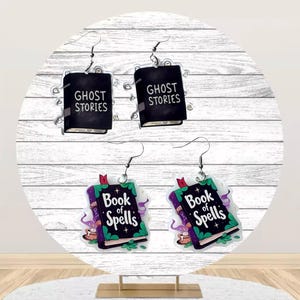 Halloween Earrings, Unique Earrings, Statement Earrings, Pumpkin Earrings, Spooky Earrings, Creepy Earrings, Ghost Earrings