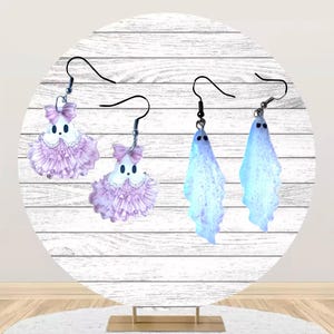 Halloween Earrings, Horror Earrings, Ghost Earrings, Statement Earrings, Unique Earrings, Fun Earrings, Creepy Earrings, Cute Earrings