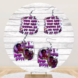 Adult Earrings, Unique Earrings, Statement Earrings, Dangle Earrings, Funny Earrings, Unique Gifts, Fun Earrings, Inappropriate Earrings