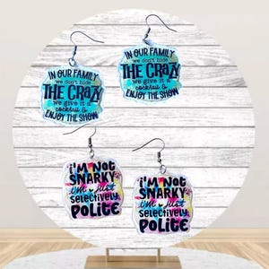Adult Earrings, Unique Earrings, Statement Earrings, Dangle Earrings, Funny Earrings, Unique Gifts, Fun Earrings, Inappropriate Earrings