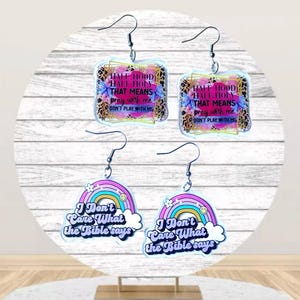 Adult Earrings, Unique Earrings, Statement Earrings, Jesus Earrings, Funny Earrings, Unique Gifts, Bible Earrings, Inappropriate Earrings