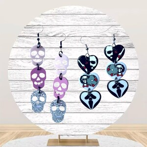 Halloween Earrings,  Horror Dangle Earrings,  Creepy Earrings, Skull Earrings, Horror Movie Earrings, Unique Earrings, Statement Earrings