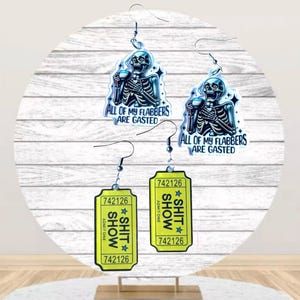 Adult Earrings, Unique Earrings, Statement Earrings, Dangle Earrings, Funny Earrings, Unique Gifts, Fun Earrings, Inappropriate Earrings