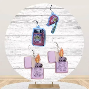 Adult Earrings, Unique Earrings, Statement Earrings, Dangle Earrings, Funny Earrings, Unique Gifts, Fun Earrings, Inappropriate Earrings