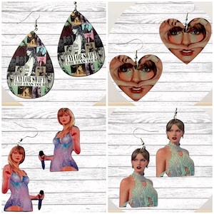 Singer Dangle Earrings, Swifties Earrings, Eras Tour Earrings, Taylor Nation, Taylors Version, Unique Earrings, Statement Earrings,