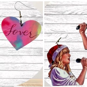Singer Dangle Earrings, Swifties Earrings, Eras Tour Earrings, Taylor Nation, Taylors Version, Unique Earrings, Statement Earrings,