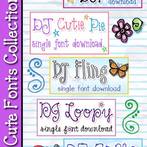 Cute FONTS Collection Download image 1