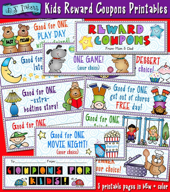 Kids Reward Coupons Printable Download Etsy kids-reward-coupons-printable-download-etsy