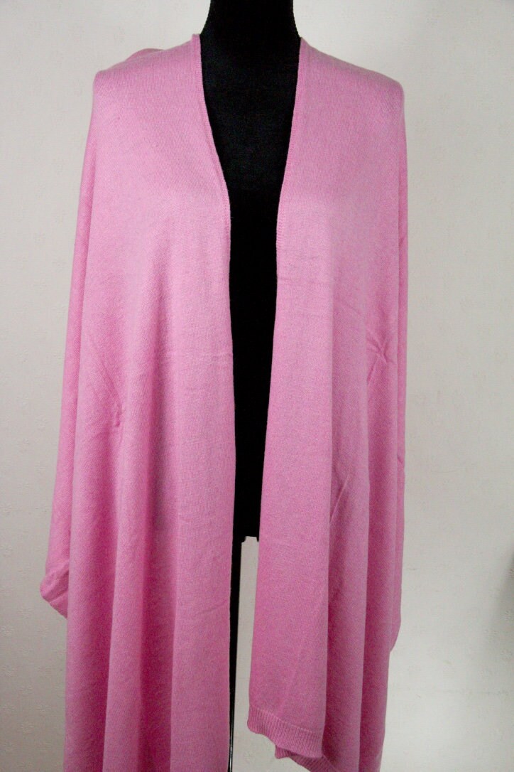 Light Pink Cashmere Wrap Scarf Women Shawl Stole Winter Warm Etsy