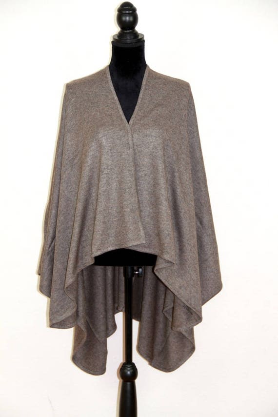 Cashmere Jumper Sweater Poncho Cape Wrap Wool Shawl Coat Serape Blanket Winter
