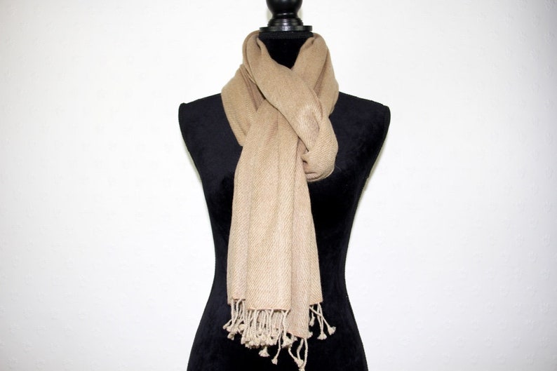 Soft Warm Cashmere Pashmina Bridesmaid Bridal Shawl Wrap Scarf Super Soft Light Fringed Elegant Accessory