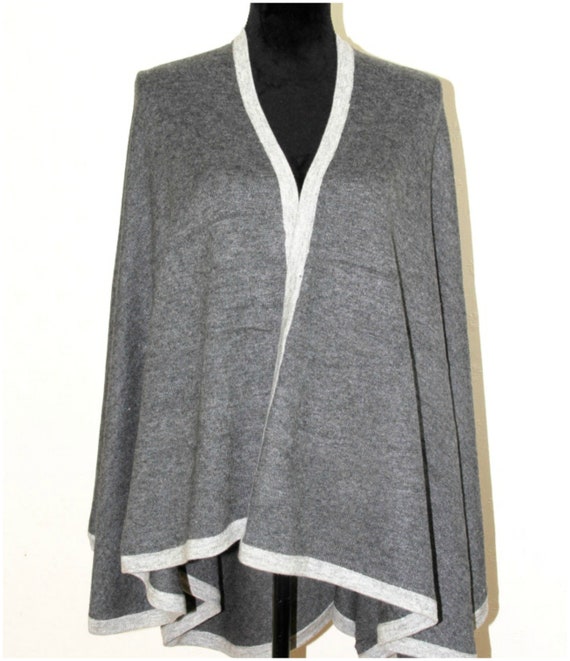 Cashmere Jumper Sweater Poncho Cape Wrap Wool Shawl Coat Serape Blanket Winter