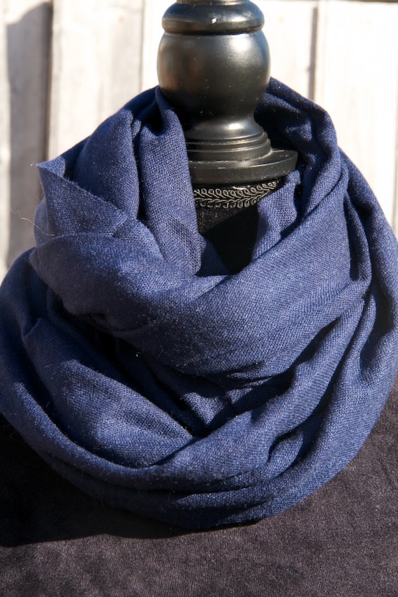 navy cashmere pashmina