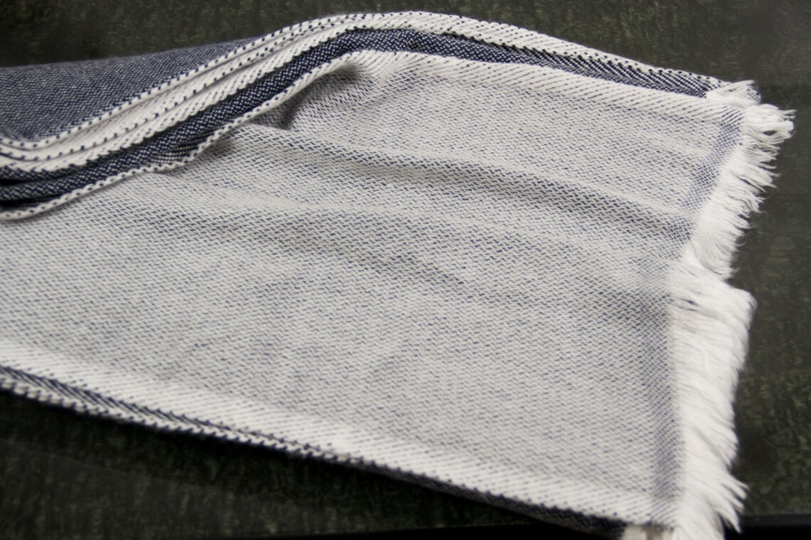 Navy Cashmere Blankets Wrap Throws Pashmina Travel Large Etsy