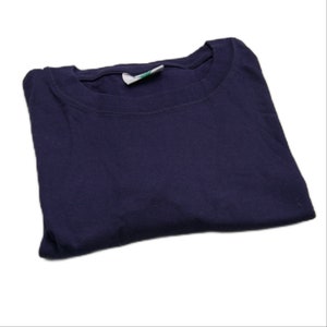 Unisex Hemp Mens T-Shirt Organic Tees Hemp Fabric Plain Ethical, Breathable Blue
