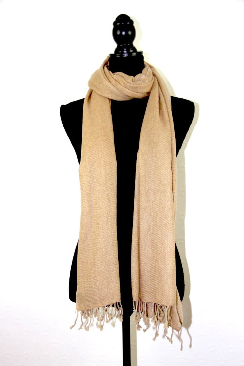 Soft Warm Cashmere Pashmina Bridesmaid Bridal Shawl Wrap Scarf Super Soft Light Fringed Elegant Accessory