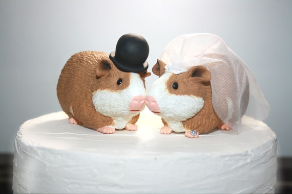 Guinea Pigs Wedding Cake Toppers Fun 