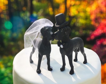 Great Dane Wedding Cake Topper; Dog Bride and Groom; Dog Cake Toppers; Animal Cake Topper; Cute Wedding Cake Topper; Dog for Wedding Cake