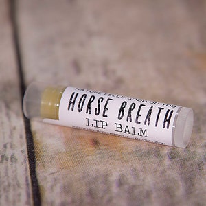 Horse Breath All Natural Organic Lip Balm Great Christmas Farmer Gift Idea for Horse Lovers, Cowgirl Present, Stocking Stuffers for Girls image 1
