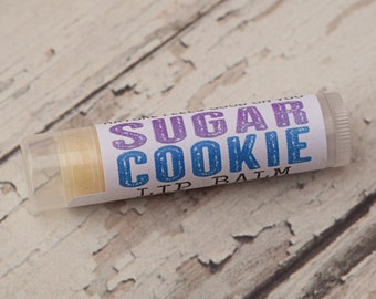 Sugar Cookie Flavored Lip Balm ~ Christmas Themed Dessert, Best Mom Gifts Under 10, Kid Stocking Stuffers, Cheap Holiday Gift Basket Ideas