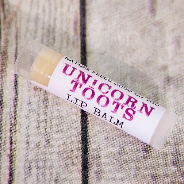 Organic Unicorn Toots Lip Balm ~ All Natural Kid Stocking Stuffers, Cute Gifts for Her, Best Christmas Ideas under 10, Fantasy Lover Gift