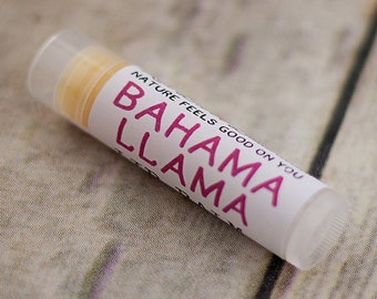 Organic Bahama Llama Lip Balm ~ Coconut Berry Flavored, Cute Kid Christmas Presents, Gifts Under 10 For Her, Cheap Stocking Stuffer Ideas