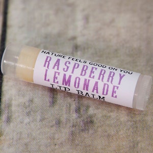 Organic Raspberry Lemonade Lip Balm ~ Great Stocking Stuffers for Kids, Ideas under 10, Girlfriend Holiday Gifts, Nice Wife Present for Her