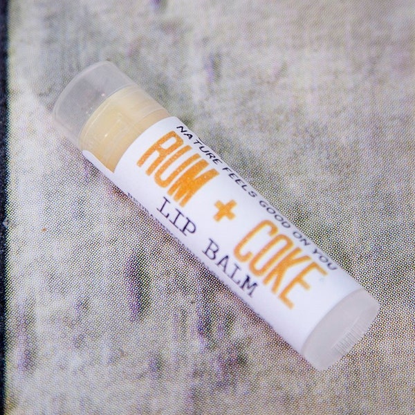 Rum and Coke Organic Lip Balm ~ Best Christmas Gift for Dad, Stocking Stuffers for Women, Boozey Girlfriend Gifts Under 10, Boyfriend Ideas