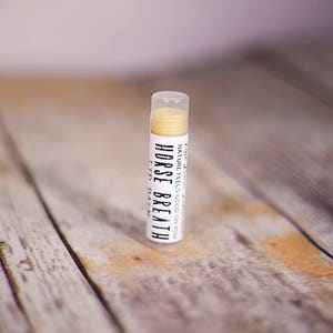 Horse Breath All Natural Organic Lip Balm Great Christmas Farmer Gift Idea for Horse Lovers, Cowgirl Present, Stocking Stuffers for Girls image 2