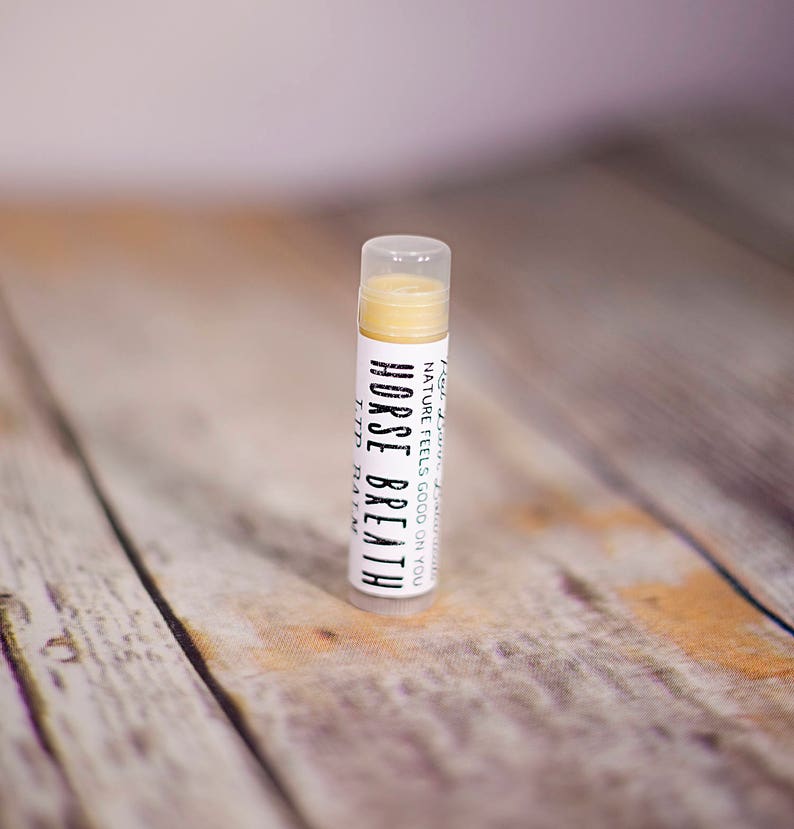 Horse Breath All Natural Organic Lip Balm Great Christmas Farmer Gift Idea for Horse Lovers, Cowgirl Present, Stocking Stuffers for Girls image 2