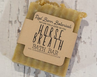 Horse Breath Bath Bar ~ Christmas Gifts for Horse Lover, Funny Stocking Stuffer, Cowgirl Country Present Idea for Mom, Bath and Body Gift