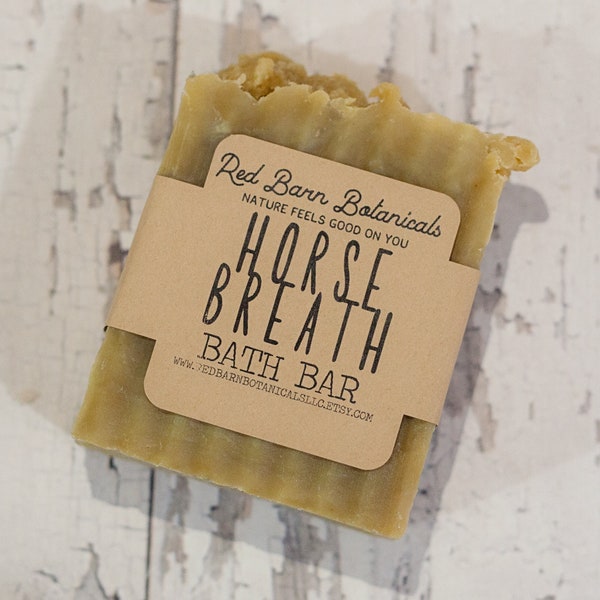 Horse Breath Bath Bar ~ Christmas Gifts for Horse Lover, Funny Stocking Stuffer, Cowgirl Country Present Idea for Mom, Bath and Body Gift