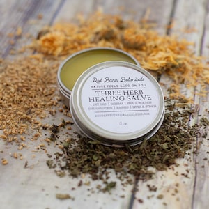 Organic All Natural Calendula Yarrow Comfrey Balm ~ Handcrafted Salve, Great Gardening Christmas Gifts for Mom, Stocking Stuffers for Her