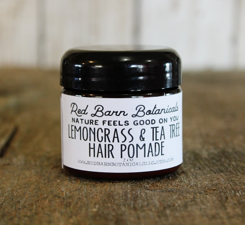 Lemongrass Tea Tree Organic Hair Pomade Medium Hold Natural Etsy