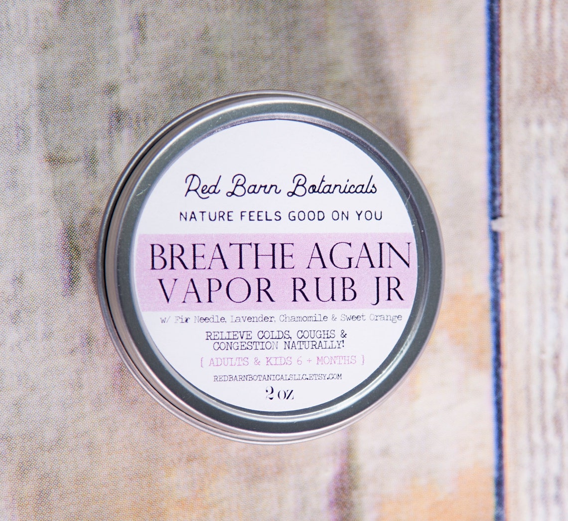 Organic Vapor Chest Rub Safe for Children 6 Months and Older Etsy