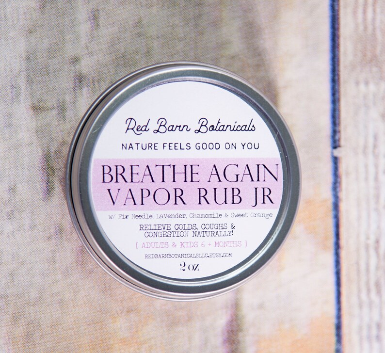 Organic Vapor Chest Rub Safe for Children 6 Months and Older Etsy