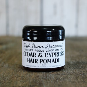 Cedar and Cypress Organic Pomade ~ All Natural Styling Product, Chemical Free Hair Wax, Great Gift for Men, Manly Husband Stocking Stuffers