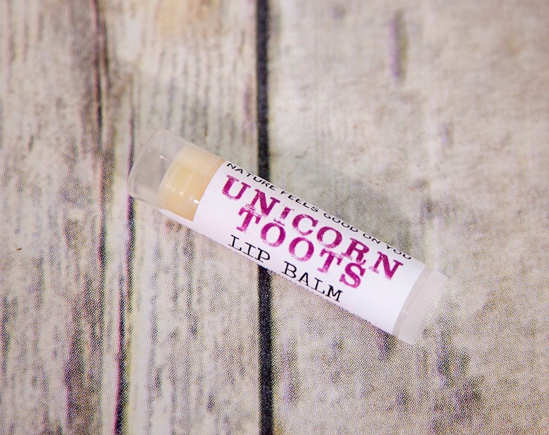 Organic Unicorn Toots Lip Balm All Natural Kid Stocking Stuffers, Cute Gifts for Her, Best Christmas Ideas under 10, Fantasy Lover Gift image 1