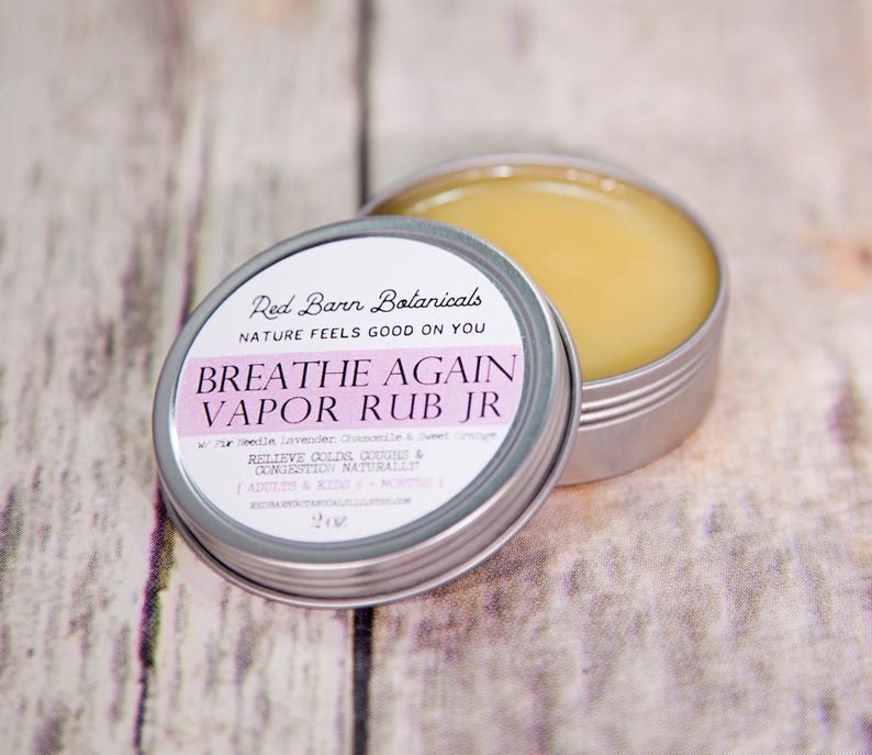 Organic Vapor Chest Rub Safe for Children 6 Months and Older Etsy
