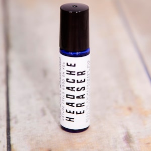 Organic Headache Eraser ~ Natural Roll On Remedy for Migraines, Great Nurse Stocking Stuffers for Her, Christmas Idea for Mom, Stress Relief