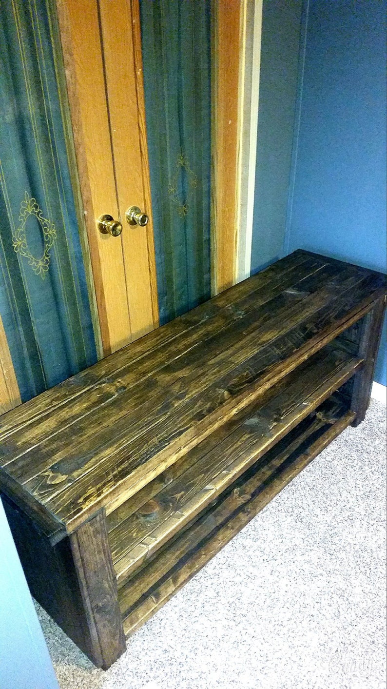 Rustic Farmhouse Style TV Stand Etsy