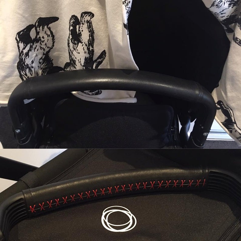 Leather Pram handle & belly / bumper bar covers for Bugaboo Etsy