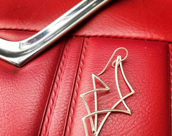 The Impala Pinstripe Style Art Earrings