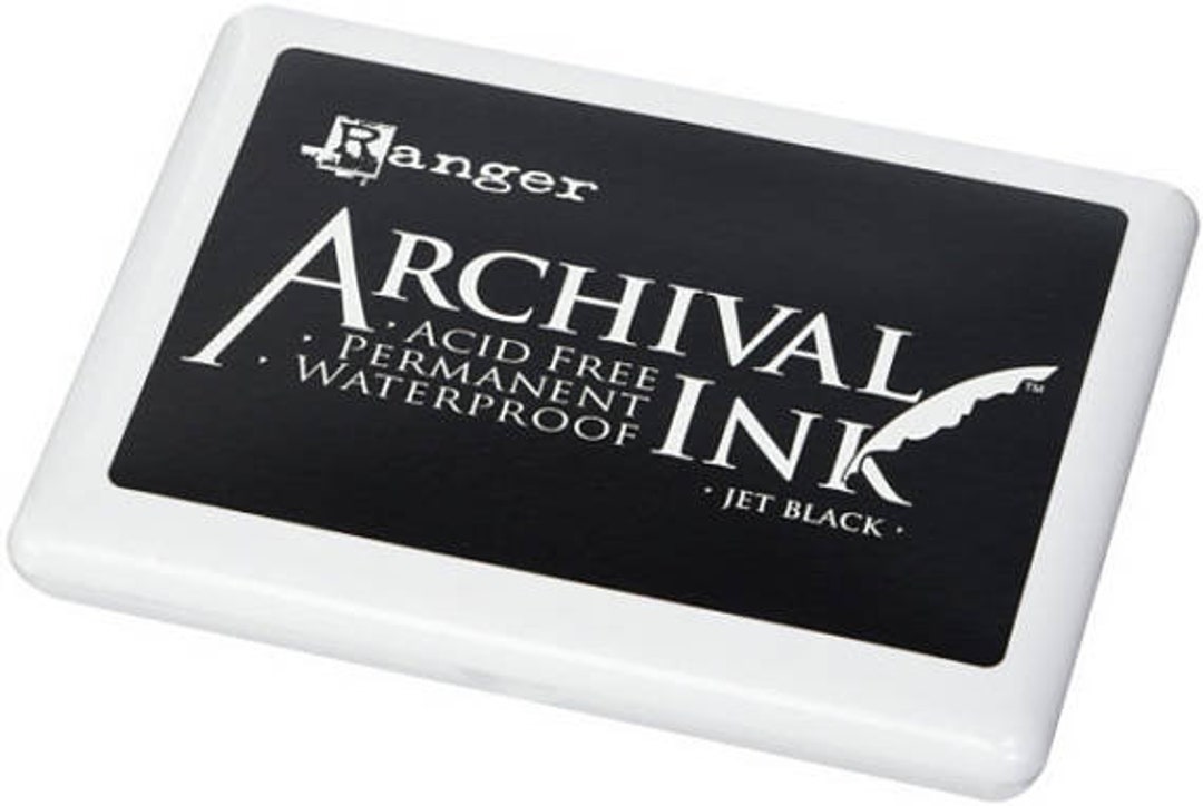 JUMBO BLACK Ranger Archival Ink Pad // Rubber Stamp Ink Pad // Stamping Pad // Non Toxic