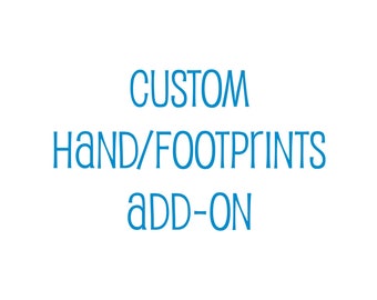 Huellas personalizadas de manos o pies