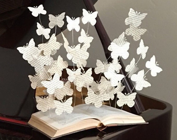 Book Art Paper Butterflies Book Art Sculpture Book Decorations