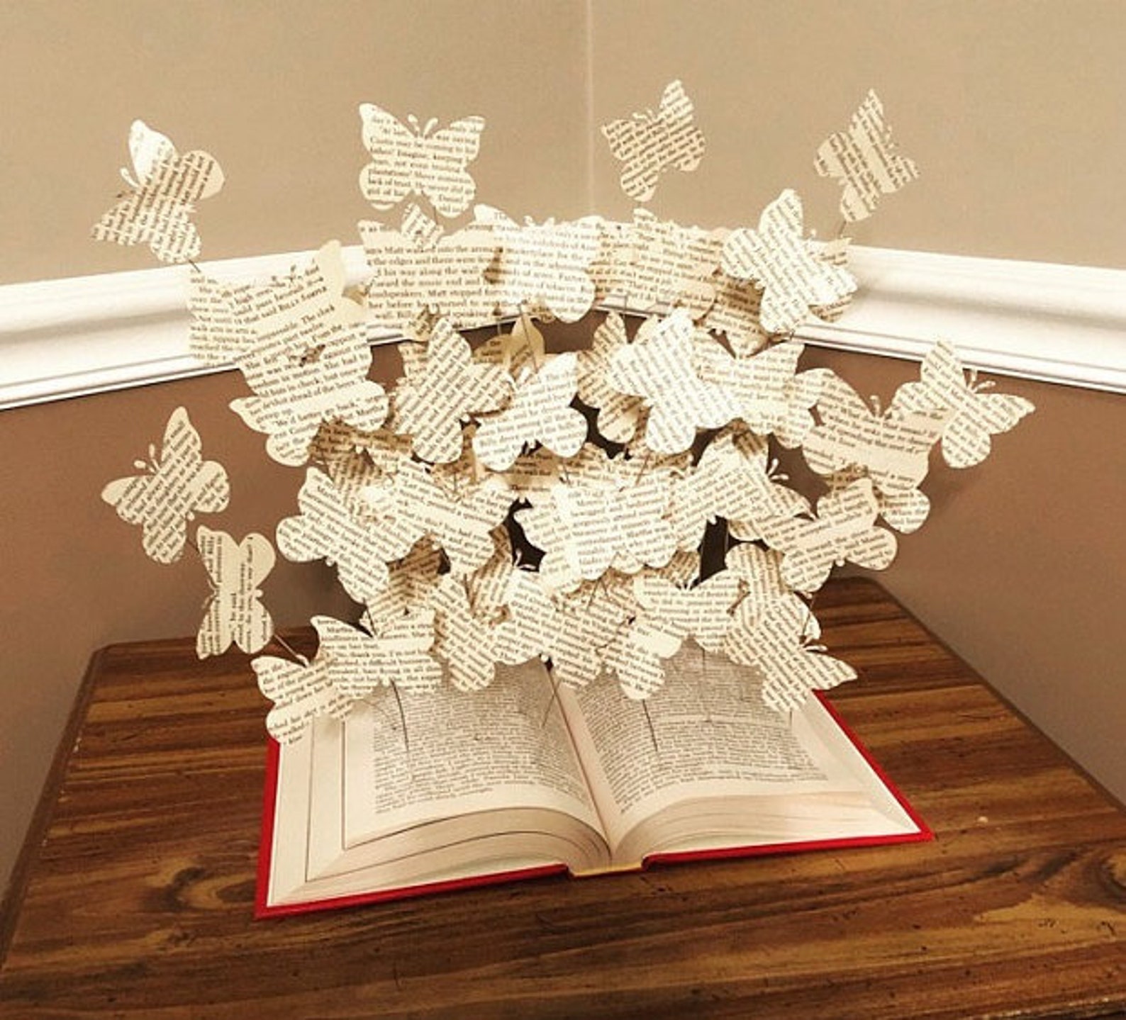 Book Art Paper Butterflies Book Art Sculpture Book Etsy Australia