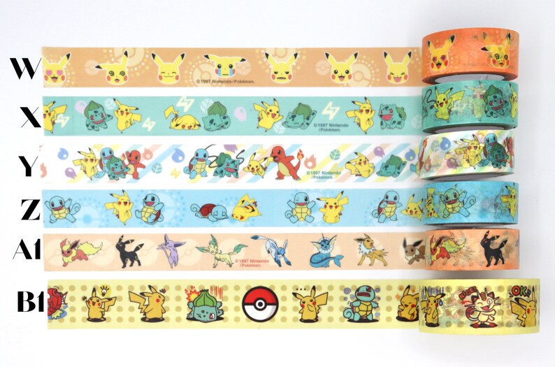 Anime Washi Tape Samples Decorative Tape for Crafts Cute Etsy