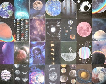 Outer Space Stickers - Galaxy Stickers (Set of 50)